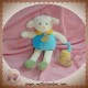 DOUDOU ET COMPAGNIE SOS SIMON LE PETIT MOUTON BLEU ESCARGOT 17 CM