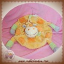 KIMBALOO DOUDOU GIRAFE DROMADAIRE PLAT ROND ORANGE GRISE