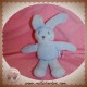 JACADI SOS DOUDOU PELUCHE LAPIN BLEU CLAIR