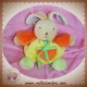 TAKINOU SOS DOUDOU LAPIN POUF JAUNE ORANGE JAUNE BOULE