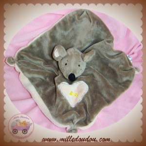 MAXITA SOS DOUDOU SOURIS PLAT MARRON COEUR FROMAGE