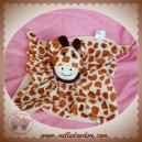 LES CHATOUNETS SOS DOUDOU GIRAFE TACHETE MARRON BEIGE PLAT