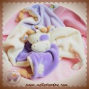 LASCAR DOUDOU VACHE GIRAFE PLAT ECRU VIOLET SOS