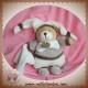 DOUDOU ET COMPAGNIE SOS OURS BLANC GRIS TAUPE GRAINE DE DOUDOU MOUCHOIR