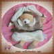 DOUDOU ET COMPAGNIE SOS OURS MARIONNETTE GRIS TAUPE GRAINE DE BOUILLOTTE MOUCHOIR