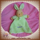 TAKINOU SOS DOUDOU LAPIN BEIGE PLAT VERT