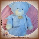 DOUDOU ET COMPAGNIE OURS BONBON BLEU 60 CM SOS