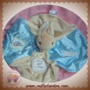 BEATRIX POTTER SOS DOUDOU LAPIN BEIGE PLAT OVAL ECRU BLEU