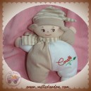 COROLLE SOS DOUDOU POUPEE FILLE BEIGE MARRON BLANC TISSU