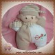 COROLLE SOS DOUDOU POUPEE FILLE BEIGE MARRON BLANC TISSU