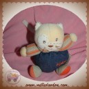 KALOO SOS DOUDOU CHAT BOULE BOULE JEANS 12 CM