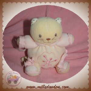 KALOO SOS DOUDOU CHAT BOULE ROSE FLEURS