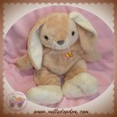 ANNA CLUB PLUSH SOS DOUDOU LAPIN BEIGE ECRU PAPILLON 25 CM