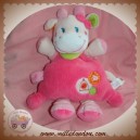 NICOTOY SOS DOUDOU GIRAFE VACHE BLANCHE ROSE PLUME OISEAU ATTACHE TETINE