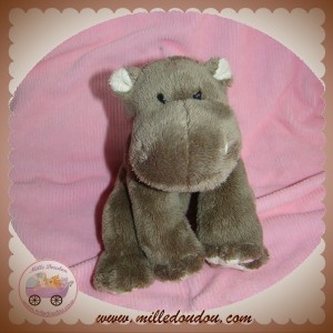 LGRI SOS DOUDOU HIPPOPOTAME MARRON TAUPE SOFT FRIENDS