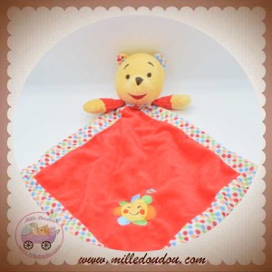 DISNEY SOS DOUDOU OURS WINNIE PLAT ROUGE FLEUR NICOTOY