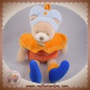 DOUDOU ET COMPAGNIE SOS OURS PRINCE INDIDOUS CORPS ORANGE BLEU