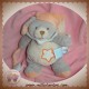 BABYNAT BABY NAT SOS DOUDOU OURS GRIS ORANGE ETOILE FLUORESCENT