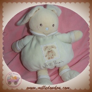 NOUNOURS DOUDOU LAPIN BLANC BOULE VERT SOS