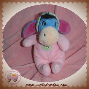 DISNEY DOUDOU BOURRIQUET BLEU HABIT CAPUCHE ROSE SOS