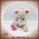 ARTHUR ET LOLA SOS DOUDOU KOALA GRIS ROSE FLEUR JAUNE LOLA