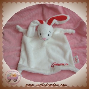 GUIGOZ SOS DOUDOU LAPIN BLANC PLAT NOEUD