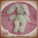 DIMPEL SOS DOUDOU LAPIN BLANC ECRU POIL JUSTINE