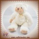 HISTOIRE D'OURS SOS DOUDOU OURS BLANC POIL BEIGE