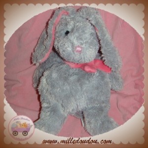 TCF SOS DOUDOU LAPIN GRIS ECHARPE ROSE 18AAZRABDOG TOUT COMPTE FAIT