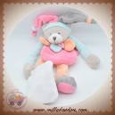 SOS DOUDOU ET COMPAGNIE OURS PANTIN PECHE FRAISE MOUCHOIR DC2373