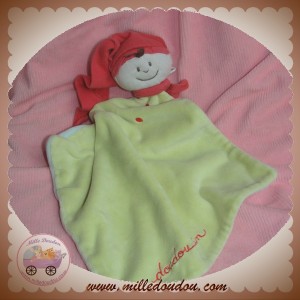 JACADI SOS DOUDOU GARCON LUTIN PLAT VERT ROUGE SOS