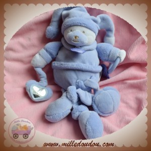 DOUDOU ET COMPAGNIE OURS VIOLET EVEIL MACARON SOS