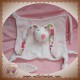 HAPPY HORSE SOS DOUDOU LAPIN PLAT ROSE NOEUD POIS FLEUR