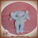 GRAIN DE BLE DOUDOU LAPIN BLEU BOUCLETTE SOS