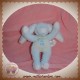 GRAIN DE BLE DOUDOU LAPIN BLEU BOUCLETTE SOS