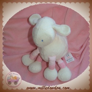 MOULIN ROTY SOS DOUDOU MOUTON BLANC ET ROSE LILA