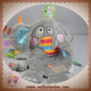 LABEL SOS DOUDOU ELEPHANT PLAT GRIS ETIQUETTES