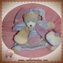 SOS DOUDOU ET COMPAGNIE OURS SOURIS MARIONNETTE BEIGE VIOLET GRIS ROSE POUDRE