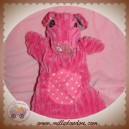 LES DEGLINGOS DOUDOU COCHON MARIONNETTE ROSE SOS