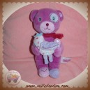 POMMETTE SOS DOUDOU OURS VIOLET POULE TISSU COCOARD