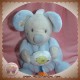 NICOTOY SOS DOUDOU SOURIS GRISE BOULE BLEU OISEAU MUSICAL