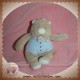 NOUKIE'S SOS DOUDOU OURS NOUKY BINZ BEIGE BLEU HOCHET 11 CM