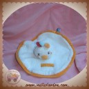 SUCRE D'ORGE SOS DOUDOU POULE COQ PLAT OVAL BLANC EPONGE ORANGE