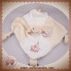 RODADOU SOS DOUDOU MOUTON PLAT ECRU BLANC ATTACHE TETINE BEBE