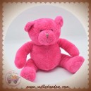 OKAIDI OBAIBI SOS DOUDOU OURS PELUCHE ROSE FUSHIA SOS