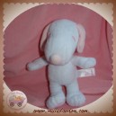 GIPSY PEANUTS SOS DOUDOU CHIEN SNOOPY BLANC ROSE