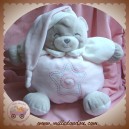 KIMBALOO SOS DOUDOU OURS GRIS BOULE ROSE ETOILE