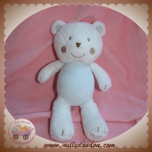 KIMBALOO SOS DOUDOU OURS BLANC CORPS BLEU