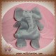 DIFRAX SOS DOUDOU ELEPHANT QUASI PLAT GRIS 16 CM