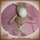 HISTOIRE D'OURS SOS DOUDOU CHEVAL BEIGE MARRON TISSU RAYE HO1363